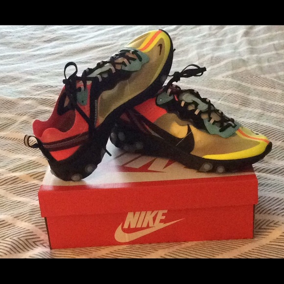 NIKE MEN REACT ELEMENT 87 (VOLT / AURORA GREEN) - Picture 5 of 7